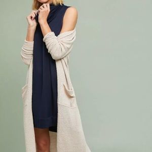 Anthropologie Navy Blue Carly Cowl Neck Dress